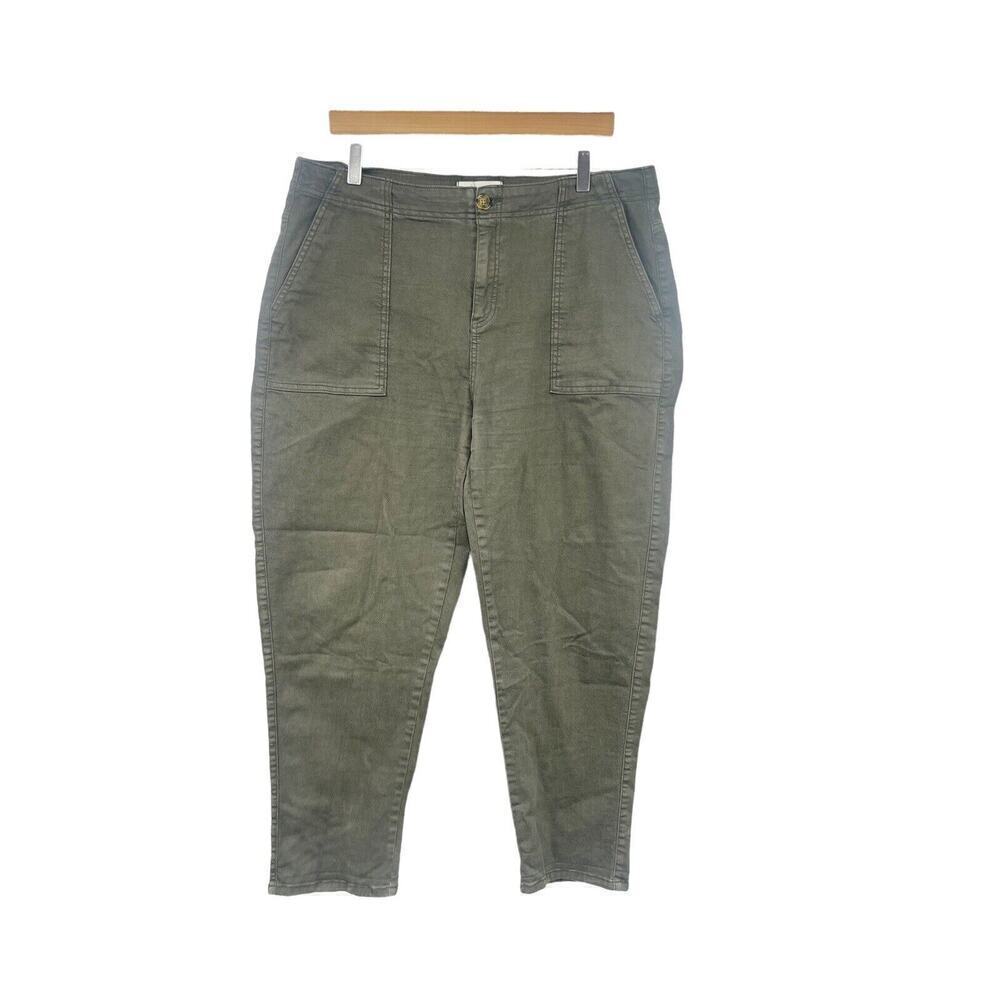 BKE Green Casual Colored Denim Womens Ankle Pants Plus Size‎ 33